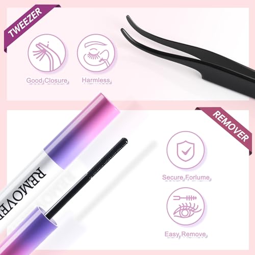 168 pcs Lash Clusters Kit for Eyelash Extensions with Bond & Seal - NM-EL22 Variation