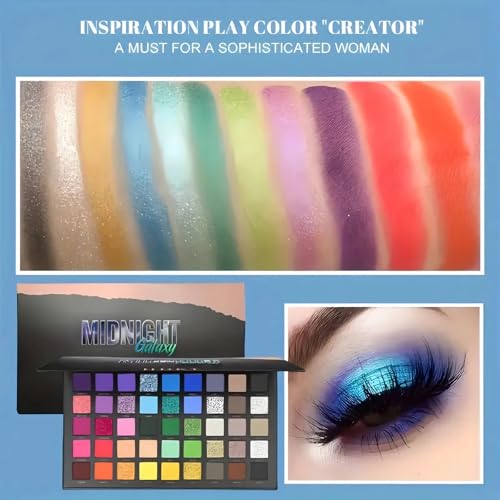 Colorful Eyeshadow Palette 45 Colors Matte Shimmer Metallic Long Lasting Makeup