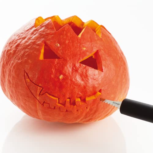 2-Piece Pumpkin Carving Set - Stainless Steel Saw & Scooper with GreenGrip Handle - Dishwasher Safe - Triangle