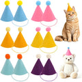 Mini Felt Party Hats for Stuffed Animals and Pets - 12 Pack, 4.3 Inch