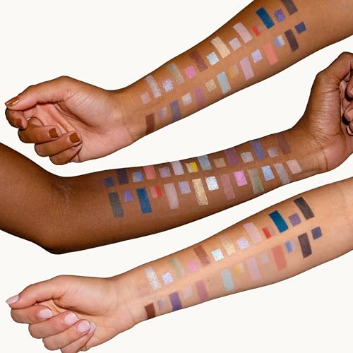 Pacifica Stellar Gaze Eye Shadow Palette - 28 Shades Mineral Eye Shadow Face Makeup Blendable Pigmented Dreamy Pastels, Neutrals, Matte Shimmer & Glitter Finishes w/Vitamin E Talc-Free Vegan Clean