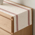 Pink Stripe Woven Rustic Table Runner 12x72 Inch for Dining & Decor - Artoid Mode