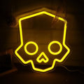 Yellow Hero Diver Skull Neon Sign for Game Room and Man Cave Decor 11x12in