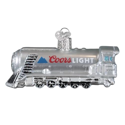 Old World Christmas Coors Light Chill Train Glass Ornament - Holiday Beer Collection