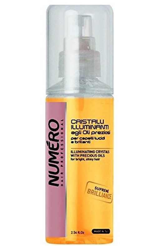 Brelil Numero Illuminating Crystals - Precious Oils for Bright, Shiny Hair | 75 ml / 2.5 fl oz