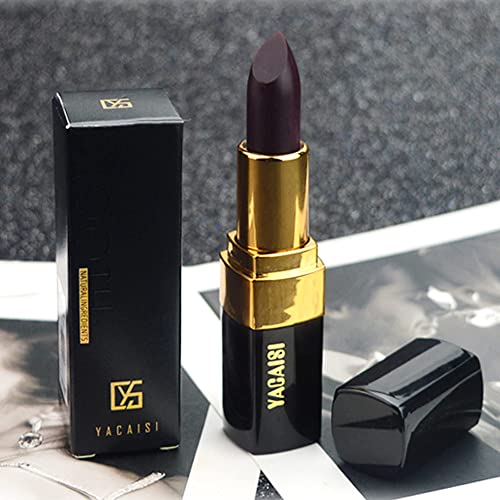 Color Changing Lipstick - Black to Brick Red Moisturizing Lip Balm for Women - Variation: Black
