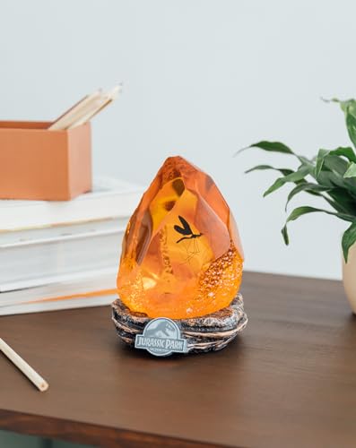 Jurassic Park Dinosaur Night Light Lamp - LED Amber Resin Decor