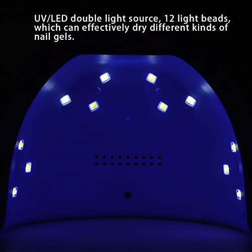 36W LED Nail Polish Dryer Lamp with Auto Sensor & LCD Display - Quick Cure