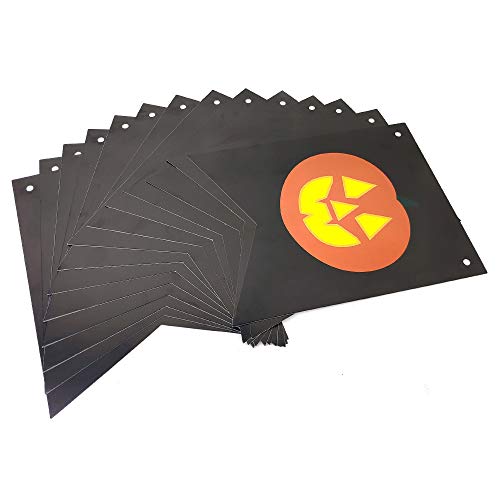 Halloween Banner Garland with Pumpkin Sign - Party Decorations, Reusable Cardstock Bunting