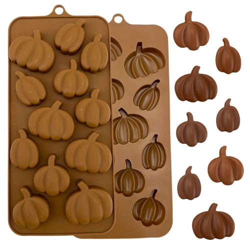 Pumpkin Silicone Chocolate Mold for Halloween and Thanksgiving - 1 Piece