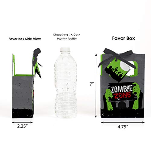 Halloween Zombie Favor Boxes Set of 12 - Treat Bags for Party Favors