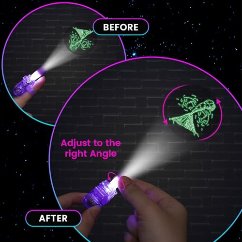 Dinosaur LED Finger Lights - Kids Party Favors with 8 Dinosaur Designs - Variation: Dinosaur