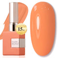 Double Rhythm 15ML Milky Orange Gel Polish - Same Color, Soak Off Nail Art
