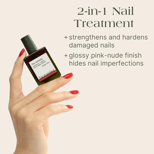 Nail Strengthening Polish for Damaged Nails - Poppy Red - Vegan & Plant-Based