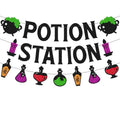 Halloween Potion Station Banner - Spooky Party Decorations for Kids & Adults