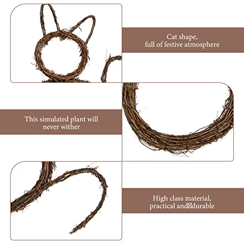 Cat Garland Wreath Decoration - Indoor Outdoor Halloween Festive Home Decor