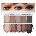 Matte Eyeshadow Palette - Cool Taupe Grey Brown Ash for Smokey & Daily Makeup - Variation 06