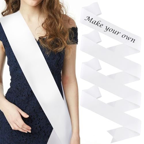 Satin Bridal Sash 4 Pack - Customizable Wedding Prom Bachelorette Birthday