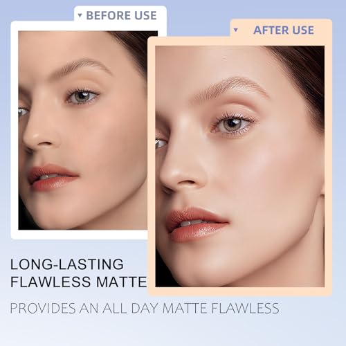 Face Powder Waterproof Makeup Set - Beige, Matte Finish, Controls Shine & Fine Lines