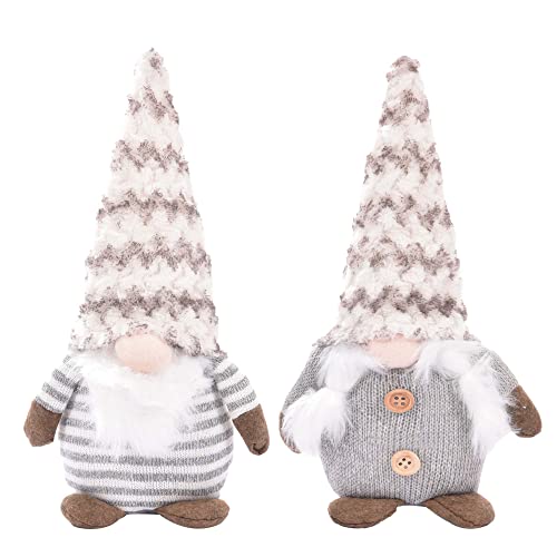 Faceless Christmas Gnome Decorations Ww-6, 2 Pack Handmade Plush Santa Gnomes for Holiday Decor
