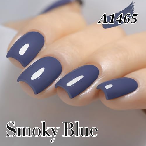 Double Rhythm 15ML Gel Nail Polish - Deep Blue Gray, Soak Off, DIY Manicure, Variation: Navy Gray