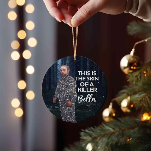 Funny Vampire Christmas Ornament - Ceramic Holiday Tree Decor - Holiday Gift - Variation 1