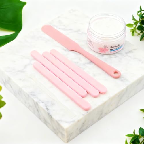 Non-Stick Silicone Waxing Spatulas Set - Reusable Hair Removal & Face Mask Applicators