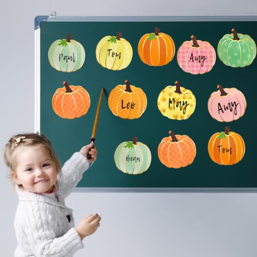 Gold Foil Pumpkin Cutouts for Fall & Thanksgiving Decor - 54 Pieces