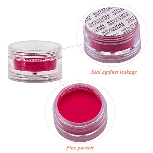 Duufin Vibrant Pigment Powder for Nails 36 Colors - Bright Nail Art Powder Set