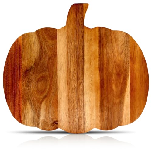 Halloween Pumpkin Wooden Cutting Board - Fall Kitchen Decor & Serveware