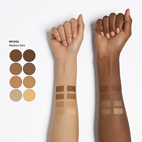 Contouring Makeup Palette - Multi-Colored Shades for Face Sculpting - Medium Dark