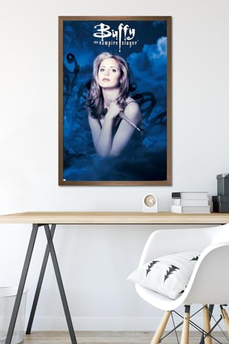 Buffy the Vampire Slayer Season 1 Wall Poster - Bronze Frame, 22.37" x 34" - Modern Decor