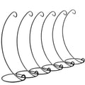 Black 13in Ornament Display Stands - Heavy Glass Witch Ball Holder, 6 Pack