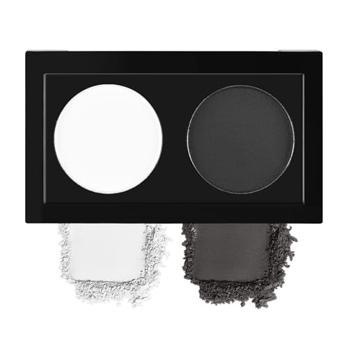 Dual Eyeshadow Palette - White Matte & Black Matte - Neutral & Versatile Shades
