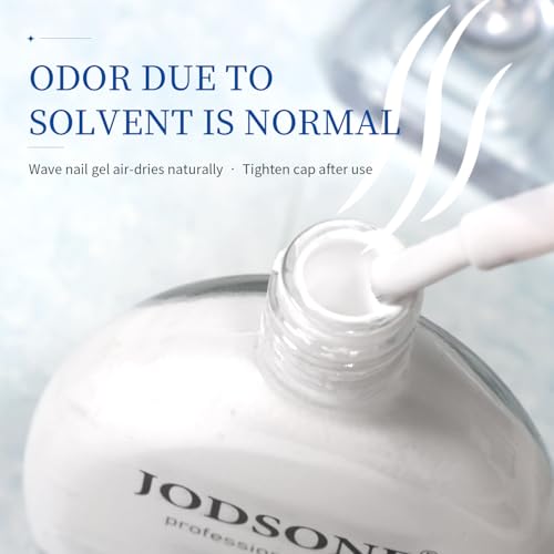 JODSONE Ocean Wave Blooming Gel Nail Polish B1501 - White Wave Effect, 16.5ml