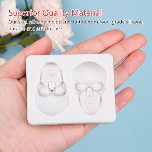 Silicone Skull Cake Mold for Halloween and Baking - 1 Piece