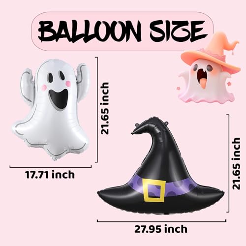 Pastel Macaron Halloween Balloon Arch Garland Kit - Dusty Purple Pink Green Black