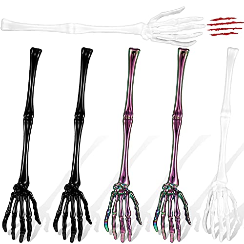 Halloween Skeleton Hand Salad Tongs Set - Spooky Kitchen Utensils for Party