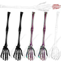 Halloween Skeleton Hand Salad Tongs Set - Spooky Kitchen Utensils for Party