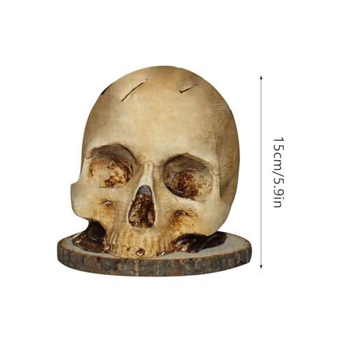 Skeleton Knife Holder for Kitchen - Spooky Skull Head Rack for Kitchen Storage