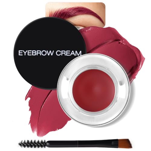 Waterproof Brow Pomade with Brush - #09 Wine Long-Lasting Eyebrow Makeup