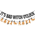 Halloween Witch O'clock Banner Garland for Party Decorations
