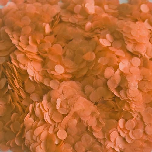 Orange Confetti Balloons 50 Pcs - 12 Inch Latex Party Decorations