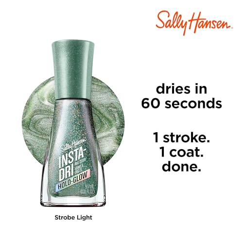 Holographic Green Nail Polish - Quick Dry, Long Lasting, Sparkling Shine