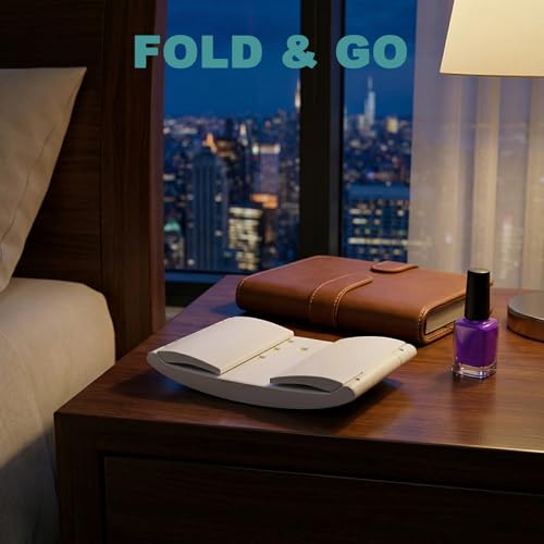 Foldable UV LED Nail Lamp for Gel Nails Curing - Spacious, Portable, 25 LED Beads