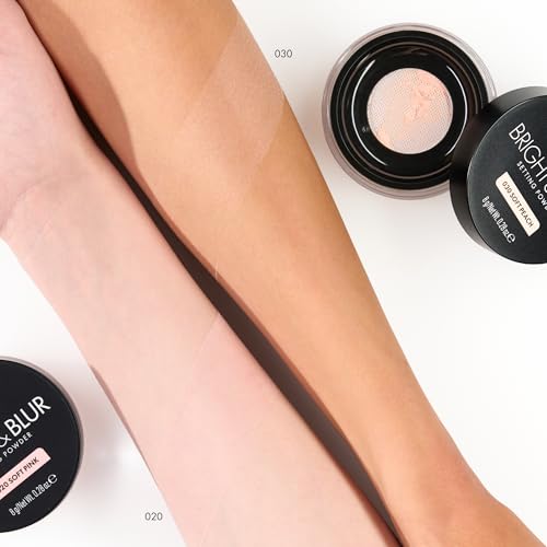 Fragrance-Free Soft Pink Loose Setting Powder with Brightening & Blurring Effects - New