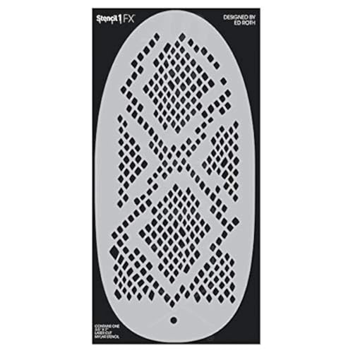 Snakeskin Eye Makeup Stencil - Reptile Pattern Halloween Cosplay Face Paint - Variation: Snakeskin