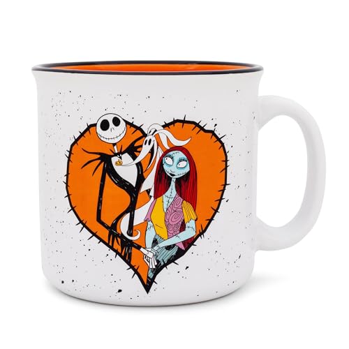 Large Ceramic Coffee Mug 20oz Nightmare Before Christmas Jack Sally Zero