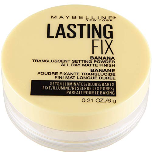 Loose Setting Face Powder for Makeup, Mattifying Banana Shade 10