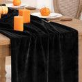 Velvet Table Runner 20x120 Inches Black Fall Winter Elegant Dining Decor - Variation of THIS listing